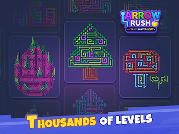 Arrow Rush: Water Color Sort screenshot