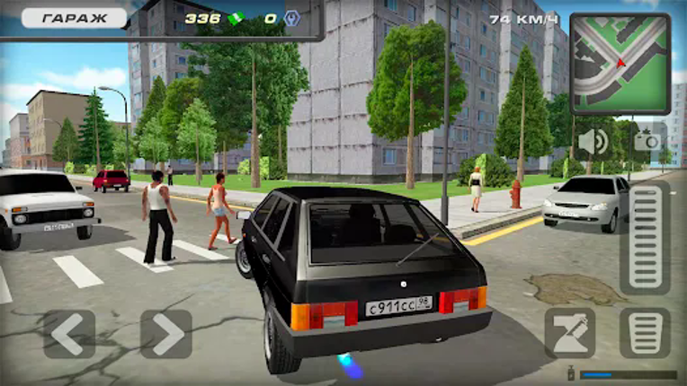 Lada 2109 Russian Car Driver Image