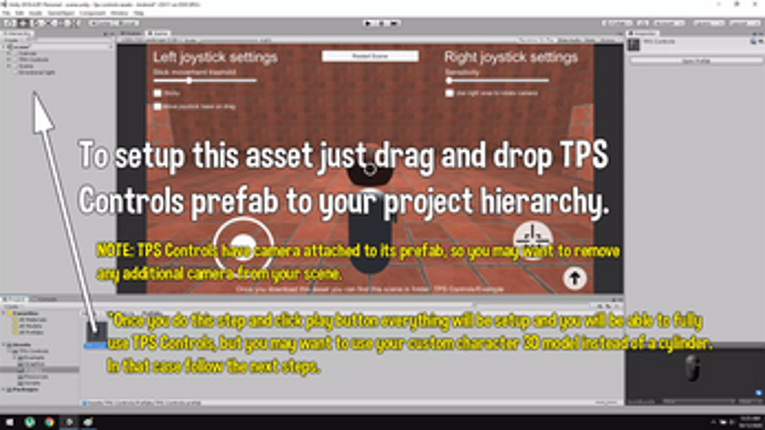 TPS Controls for mobile devices - Unity Source Code Image
