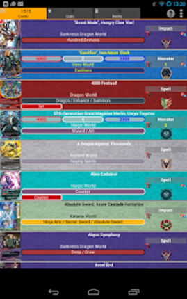 FC Buddyfight Database screenshot