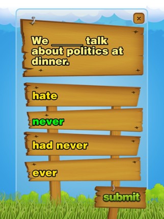 Grammar Quiz 2 Lite screenshot