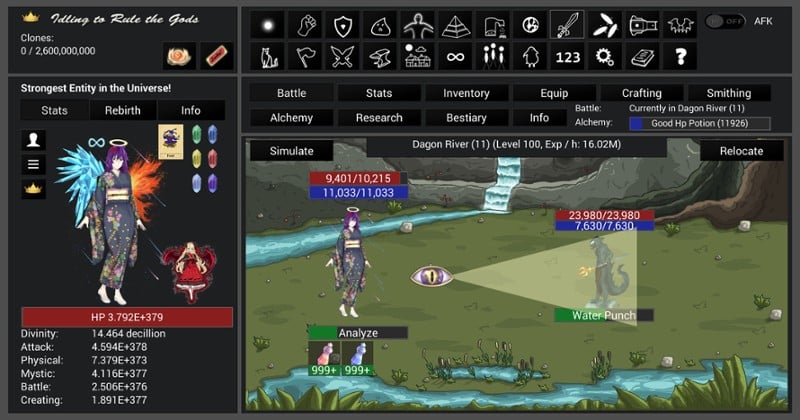 Idling to Rule the Gods screenshot