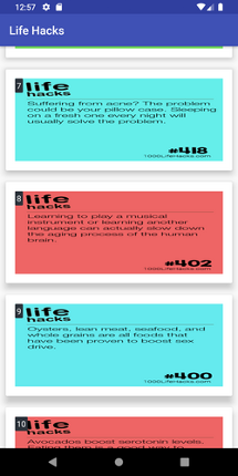 LifeHacks screenshot