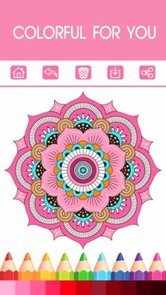Mandala Coloring Book - Adult Colors Therapy Free Stress Relieving Pages 2 Image