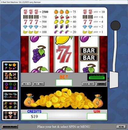 Universal 3-Reel Slot Machine Image