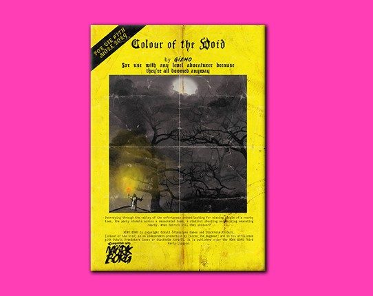 Colour of the Void - Mork Borg Game Cover