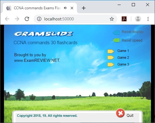 Games like CramFLASH CCNA router commands 30 Random FlashCards