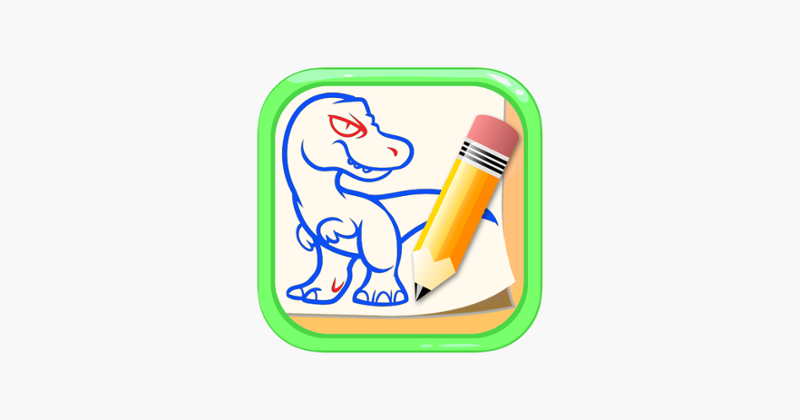 How to Draw Dinosaurs - Dino Drawing and Coloring Image