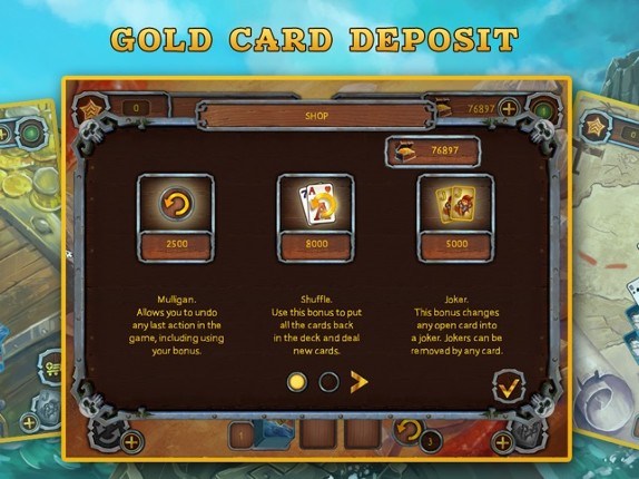 Pirate Solitaire. Sea Wolves Free screenshot