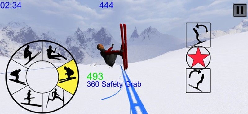 Ski Freestyle Mountain 3D Image