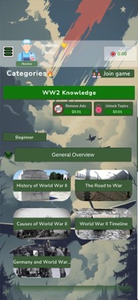 World War 2 Knowledge Quiz screenshot