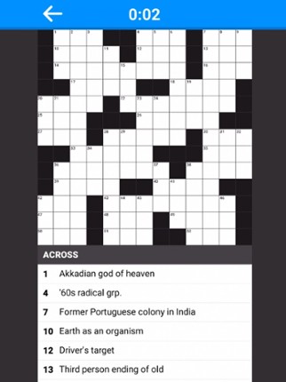 Crossword 2024 screenshot
