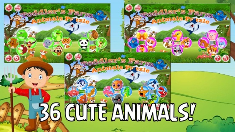 Farm Animals Jigsaws Puzzles Games Kids &amp; Toddlers screenshot