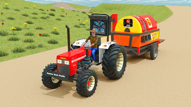 3D Indian Tractor Village Game screenshot