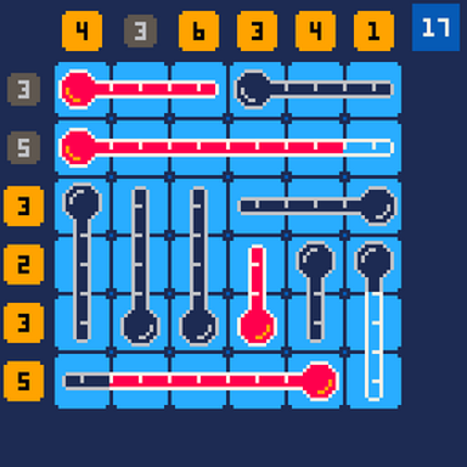 Grids of Thermometers 8-bit Image