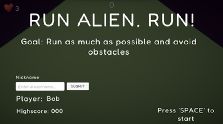 Run Alien, Run! screenshot
