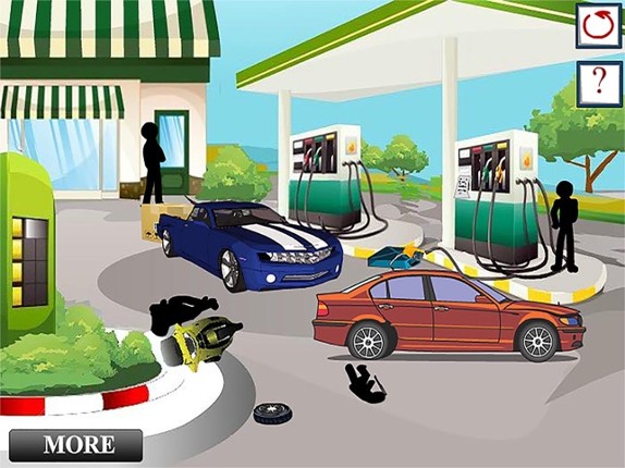 Stickman Crime Death - Gas Station &amp; Hotel Strategy Murder Game screenshot