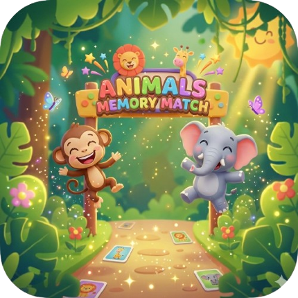 Animals Memory Match Image