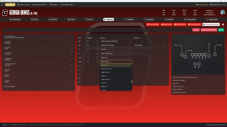 Draft Day Sports: College Football 2026 screenshot