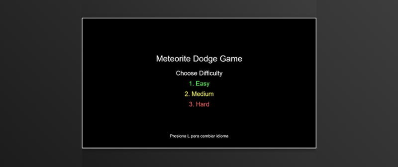 Meteorite Dodge Game Image