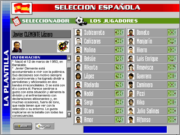 PC Selección Española de Fútbol Eurocopa '96 Image