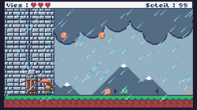 Rainy Sun Girl Image