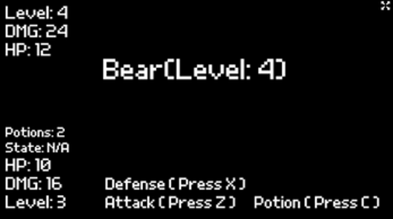 TextRPG screenshot