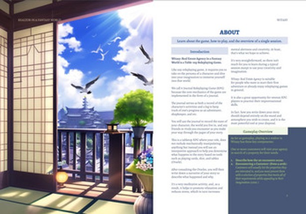 Witasy: A solo journal Real Estate Agency in a Fantasy World screenshot