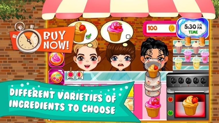 Cupcake Dessert Pastry Bakery Maker Dash - candy food cooking game! screenshot