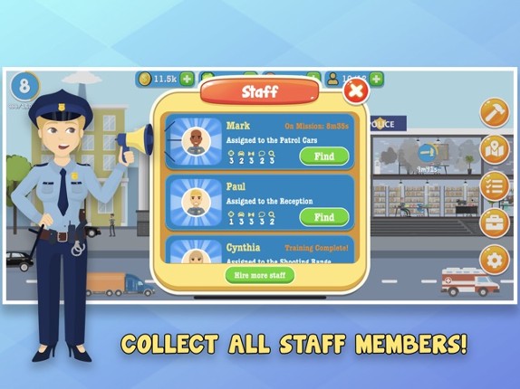 Police Inc: Tycoon sim game screenshot