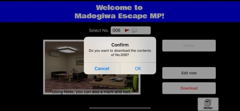 Portal of Madogiwa Escape MP screenshot