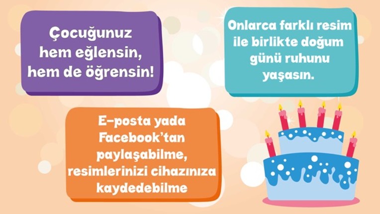 Doğum Günü Boyama Kitabı - Minik Bilge Doğum Gününü Boyama Yaparak Kutluyor screenshot