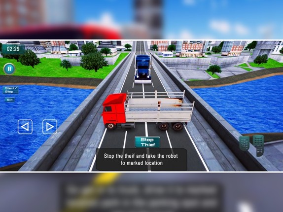 Mega Robot Truck Transport Sim screenshot