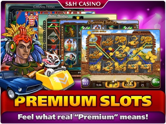 S&amp;H Casino - FREE Premium Slots and Card Games screenshot