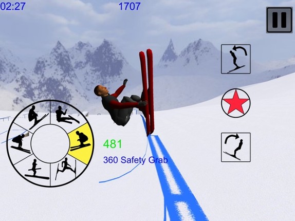 Ski Freestyle Mountain 3D Image