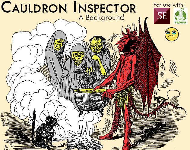 Games like Cauldron Inspector - Background for 5e & Troika!