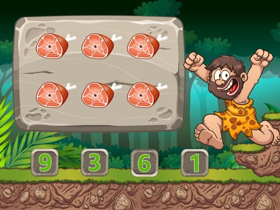 Caveman Kids Math 1 screenshot