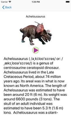 Dinosaurs Reference Book screenshot
