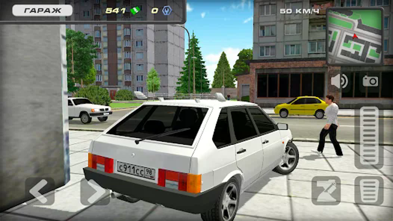 Lada 2109 Russian Car Driver Image