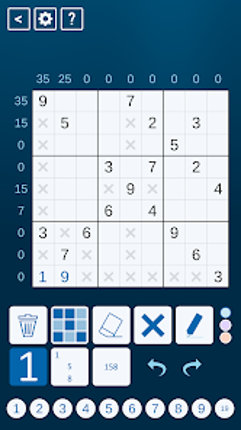 Sandwich Sudoku screenshot