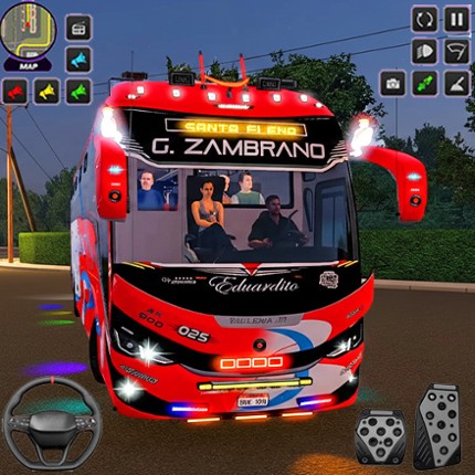 City Coach Bus -Bus Driving 3d Image
