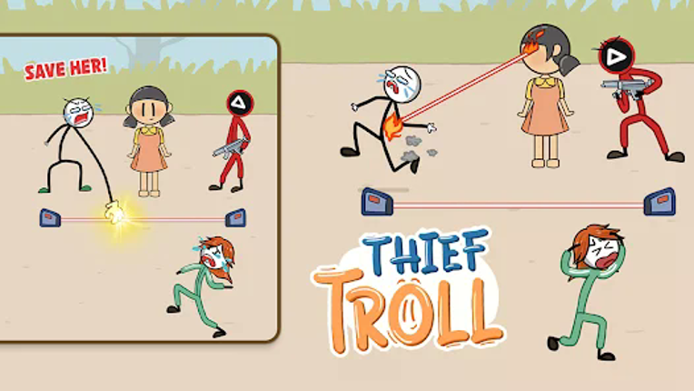 Thief Troll - Stickman Robber screenshot