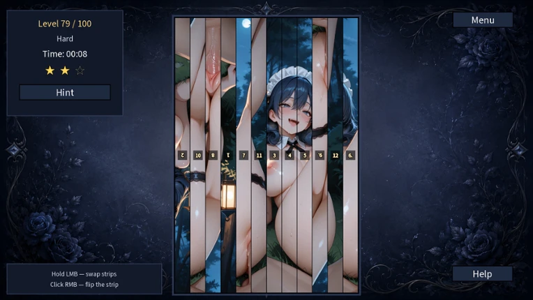 Maid to Please: Hentai Puzzle Image