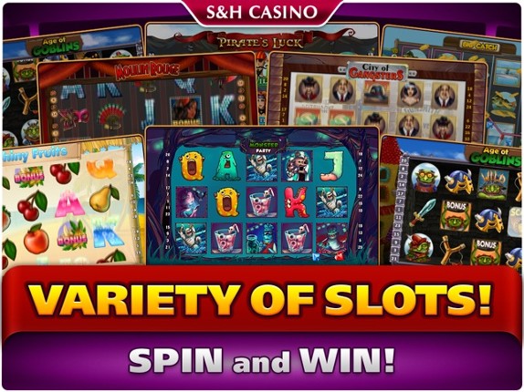 S&amp;H Casino - FREE Premium Slots and Card Games screenshot