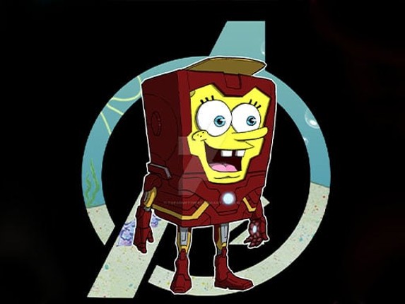 spongebob iron man Game Cover