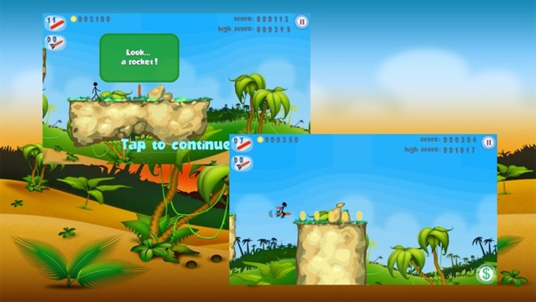 Stick-Man Jump: Super Fight Jumper Trampoline War Adventure Game 2 screenshot