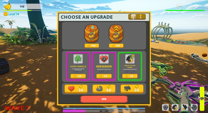 The Showdown: Gorilla vs 100 screenshot