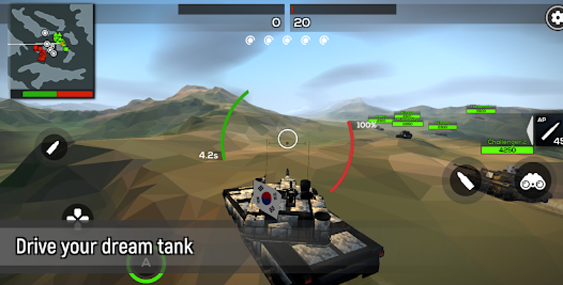 Poly Tank 2 : Battle war games screenshot