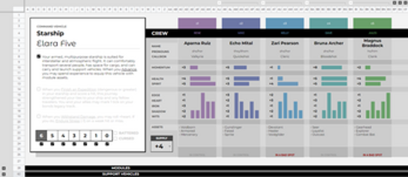 Starforged Crew Sheet screenshot