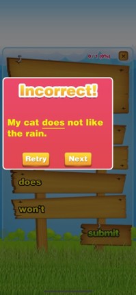 Grammar Quiz 2 Lite screenshot